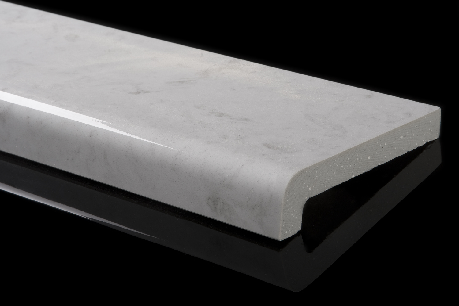 318 - marbre gris légèr ÉCLAT